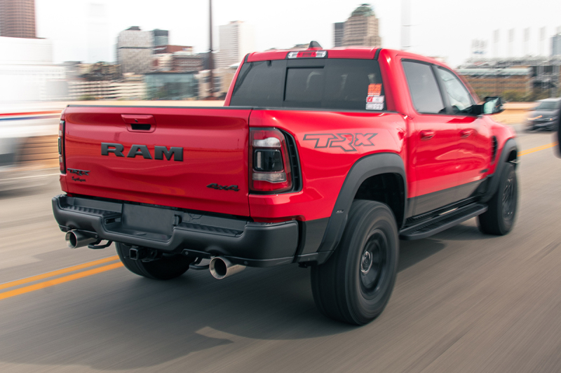 RAM TRX Performance Exhaust - Rear - CORSA Performance - Baja Catback, Dual Rear Exit - Black - `21-`24